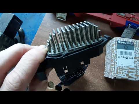 Рено Меган 3 замена резистора отопителя печки