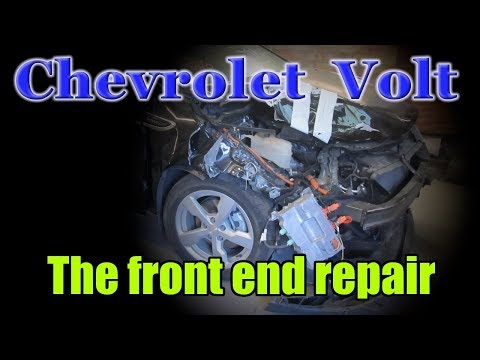 Chevrolet Volt. The front end repair. Ремонт переда.