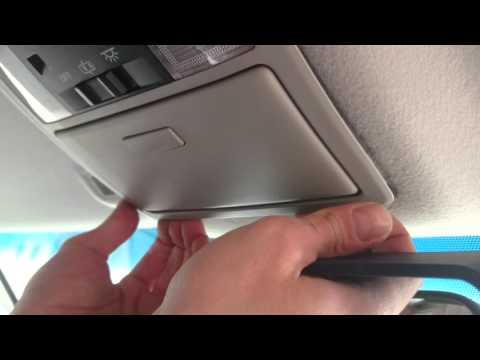 Prado150 Как снять передний плафон. How to remove front interior light box.