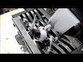 DIY mini shredder shredding some things.