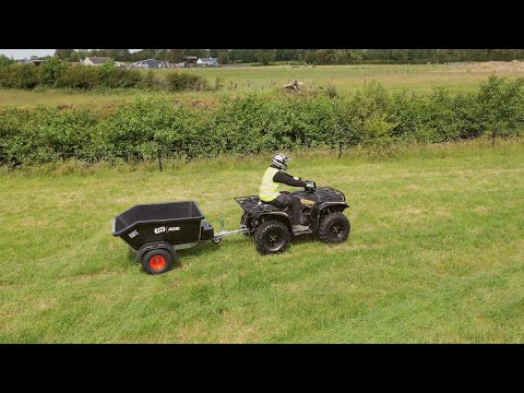 JFC 500L ATV Hydraulic Tipping Trailer Black