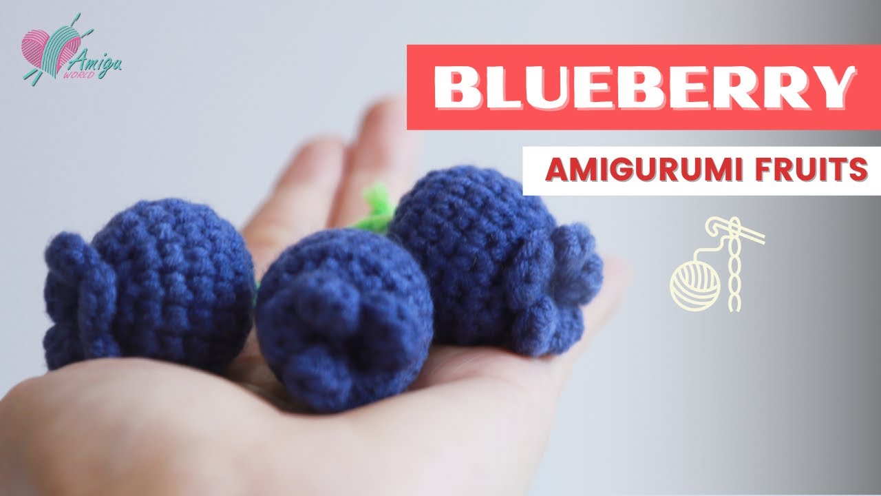 play food ammigurumi Crochet Blueberry cake