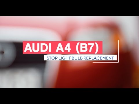Audi A4 b7 замена лампочки стоп сигнала signala lampas nomaina