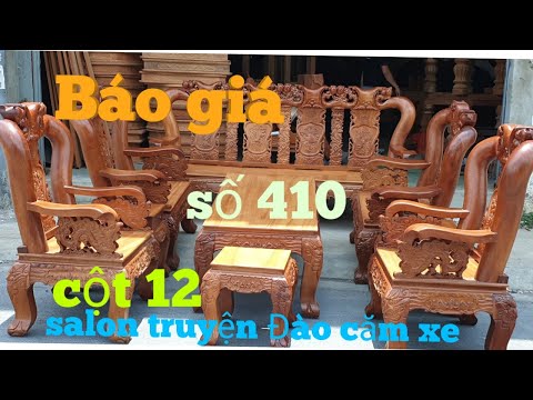 BÁO GIÁ bộ Đào căm xe cột 12 /10 món siêu đẹp |Đồ Gỗ Trâm Anh | Số 410