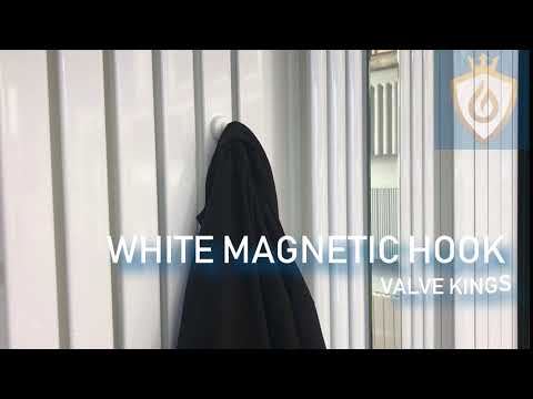Video of White Magnetic Drop Robe/Coat Hanger
