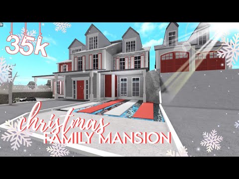 ROBLOX | Bloxburg: 35K Modern Aesthetic Winter Christmas Family House