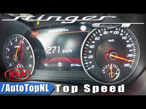 KIA STINGER GT 3.3 V6 AWD ACCELERATION & TOP SPEED 0-271km by AutoTopNL