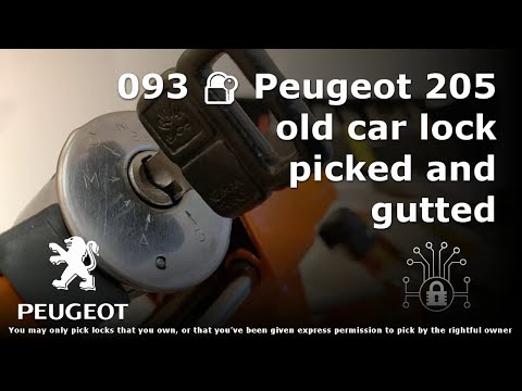 093 Peugeot 205? old car lock picked and gutted