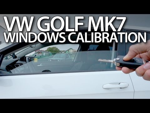 Volkswagen Golf MK7 windows calibration (remote opening closing adaptation)