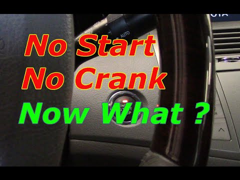 No Crank No Start Push Button Ignition 2008 Toyota Avalon