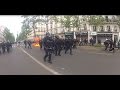 Scènes de guérilla urbaine pour la fête du travail - Paris 01052017