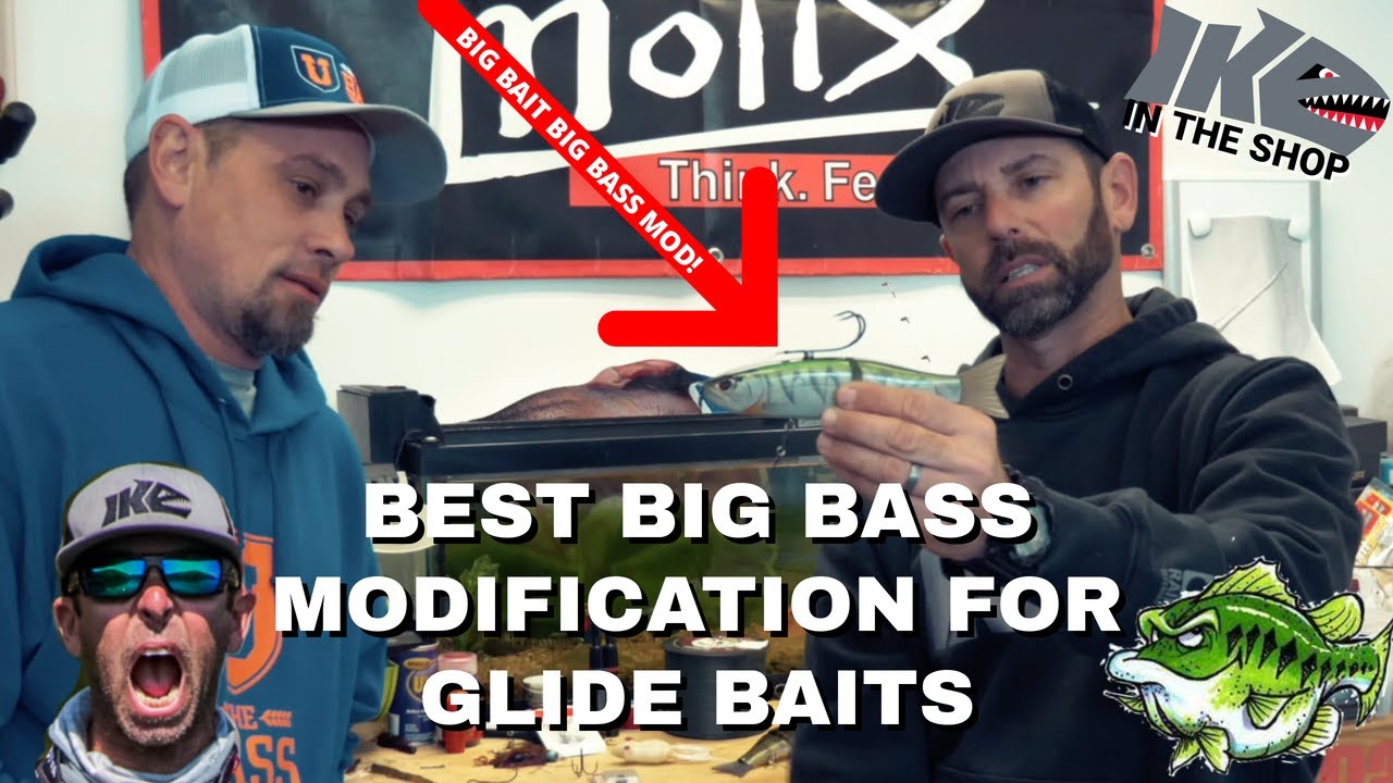 Ike in the Shop - Best Big Bass Glide Bait Modification Bass Fishing Video