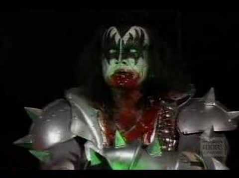 gene simmons spitting blood