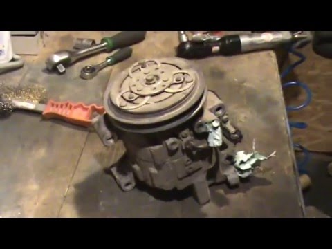 Replacement of the NISSAN X-TRAIL compressor bearing