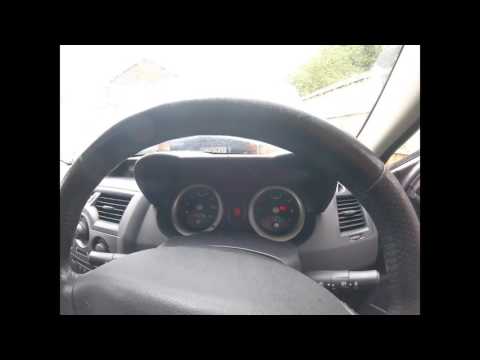 How to turn on the ignition of Renault Megane включить зажигание Renault Megane