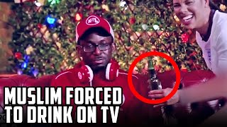 ARSENAL TV FORCE MUSLIM TO DRINK - REACTION VIDEO