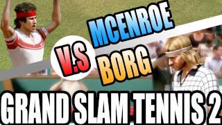 McEnroe Vs. Borg - Grand Slam Tennis 2 Gameplay