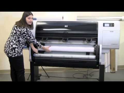 HP Designjet T7100 Media Handling