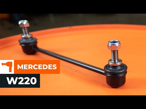Как се сменят предна стойка на стабилизатор на MERCEDES-BENZ S-CLASS W220 урок | Autodoc