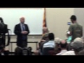 Marine Infantry Combat Veteran Bryan Bates at John McCain Tucson Town Hall, September 5, 2013