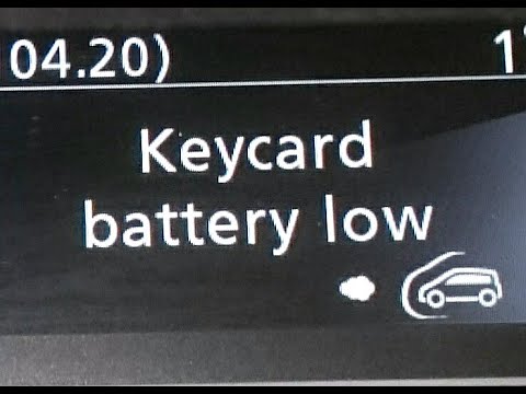 Рено гранд Сценик 3, Меган 3 Keycard battery low (Села батарейка в чип карте)