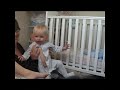 Baby Art makes his escape from cot /crib