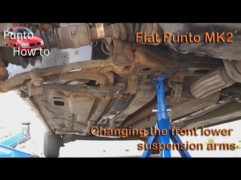 Fiat Punto Mk2 lower front suspension Arm replacement
