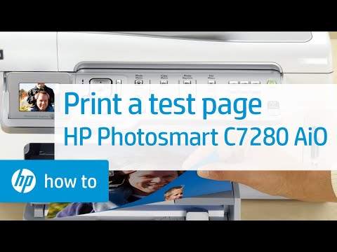 Printing a Test Page - HP Photosmart C7280 All-in-One Printer Duration: 1:48. Total Views: 13,899