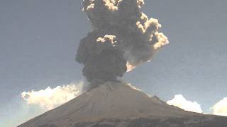 Popocatépetl gran explosión 18 de junio 2013  2:49pm