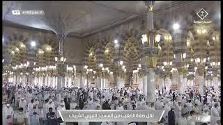صلاة المغرب من المسجد النبوي الشريف - تلاوة الشيخ حسين بن عبدالعزيز آل الشيخ