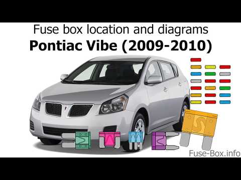 Fuse box location and diagrams: Pontiac Vibe (2009-2010)