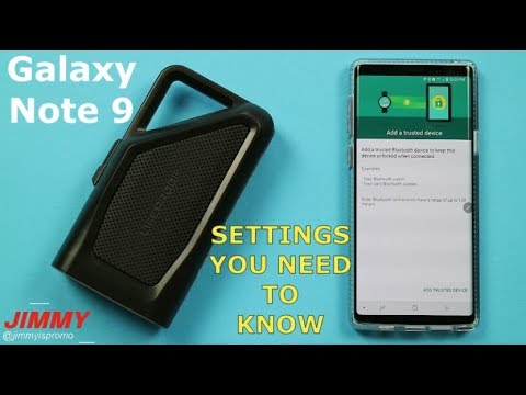 Galaxy Note 9 - The 4 IMPORTANT Bluetooth Settings You Need To Know