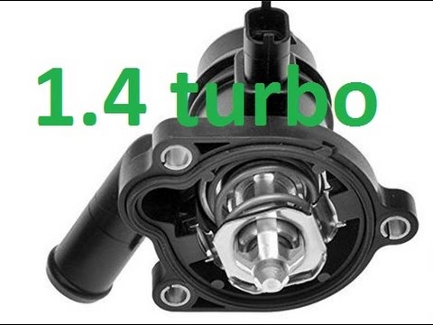 How to replace thermostat 1.4 turbo a14net, a14nel, b14net, b14nel Zafira, Astra, Insignia, Corsa,