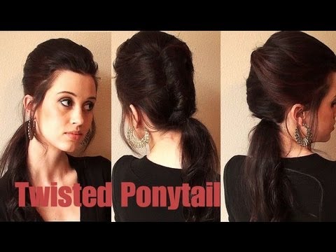 Creative Hairstyles Elegant Twisted Ponytail carahamelie03 19861 views