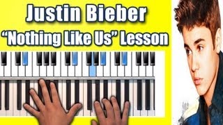 Justin Bieber Nothing Like Us Piano Letters