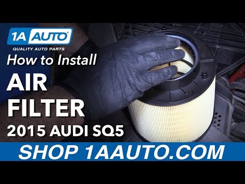 How to Replace Air Filter and Snow Screen 14-19 Audi SQ5