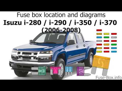 Fuse box location and diagrams: Isuzu i-280, i-290, i-350, i-)