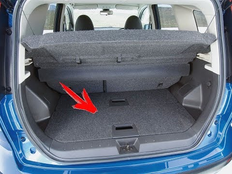 Regale im Kofferraum des Nissan Note mit eigenen Händen. Zwischenboden im Kofferraum des Nissan Note.