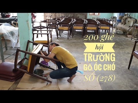  Cách sản xuất 200 ghế HỘI TRƯỜNG Gỗ ÓC CHÓ, rất chuyên nghiệp (số 278) /Đồ Gỗ Trâm Anh