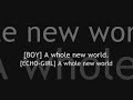 Aladdin - A Whole New World Lyrics