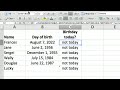 How to Enter a Birthday Formula in Excel : Using Microsoft Excel