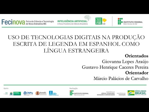 USO DE TECNOLOGIAS DIGITAIS NA PRODUÇÃO ESCRITA DE LEGENDA EM ESPANHOL COMO LÍNGUA ESTRANGEIRA