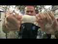 Wringing out a Water Soaked Washcloth in Space | CSA Science HD Video