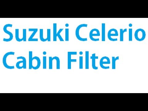 How To Replace The Cabin Air Filter in a Suzuki Celerio