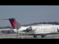 Delta Connection Bombardier CRJ-200 |N8409N| Taxiing to Gate After Landing at DTW from CWA
