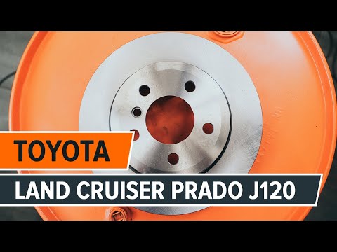 How to replace rear brake discs and brake pads TOYOTA LAND CRUISER PRADO J120