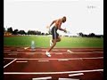 Asafa Powell Slow Motion Sprint / 100 mètres ralenti