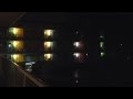 Pouring Rain at Disneys All Star Sports Resort at Night