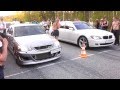Видео Toyota Mark II: Драг-рейсинг: Toyota Mark II IR-V Turbo JZX110 против BMW 750 LI