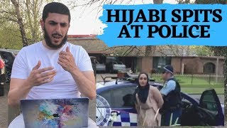 HIJABI WOMAN SPITS ON POLICE - REACTION VIDEO